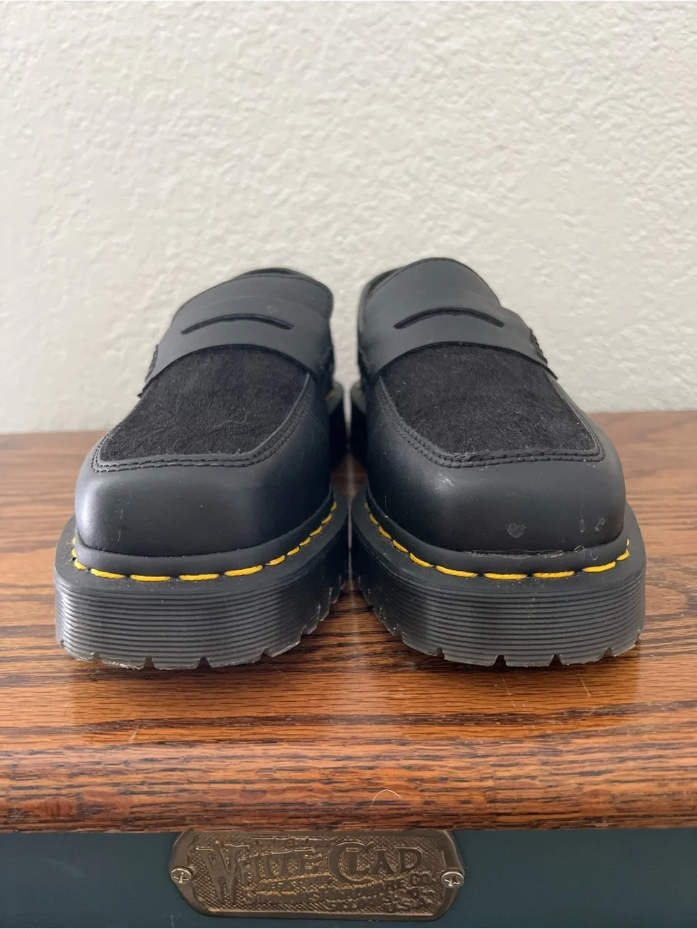 Dr. Martens Women’s Penton Bex Square Toe Hair On Lug Sole Loafers Size US 7